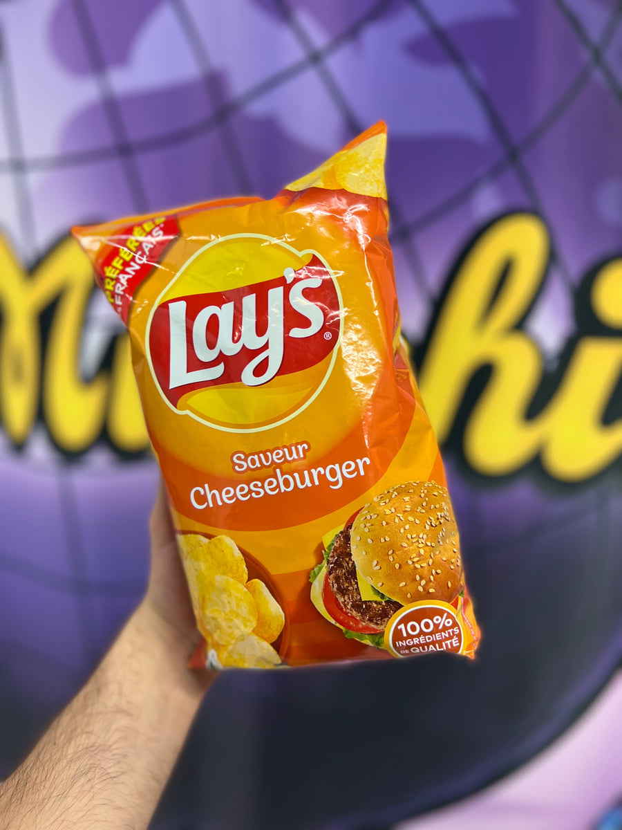 Lays Cheeseburger (Large bag) “France” RareMunchiez