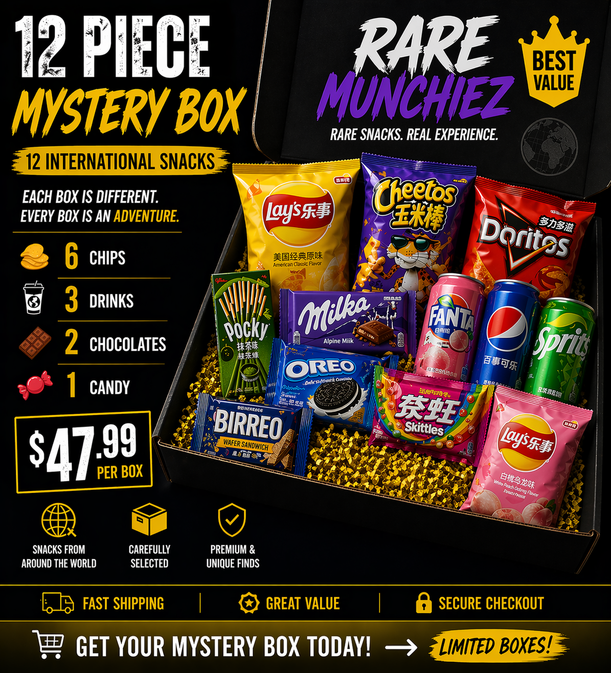 Rare Munchiez | Exotic Snacks & Drinks – RareMunchiez