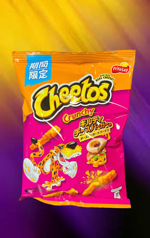 Cheetos guilty cheeseburger donut flavored chips