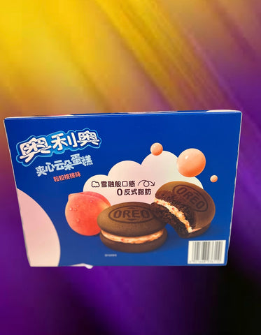 Oreo cloud cake peach flavor