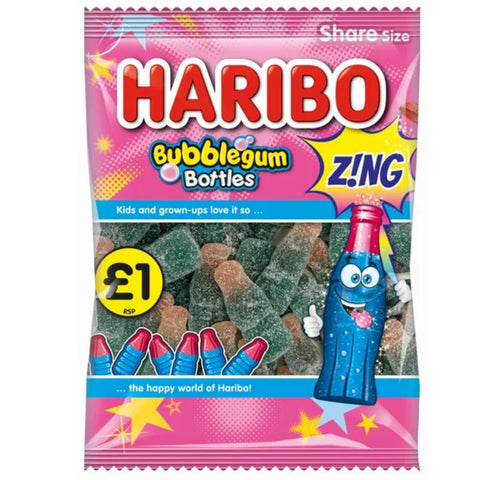 Haribo bubble gum bottles