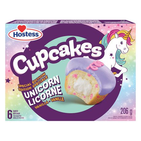 Hostess cupcakes vanilla unicorn “Box of 6”