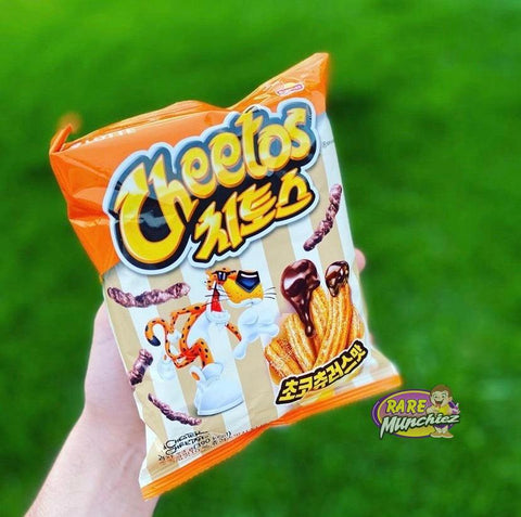 Cheetos chocolate churro Korea - RareMunchiez