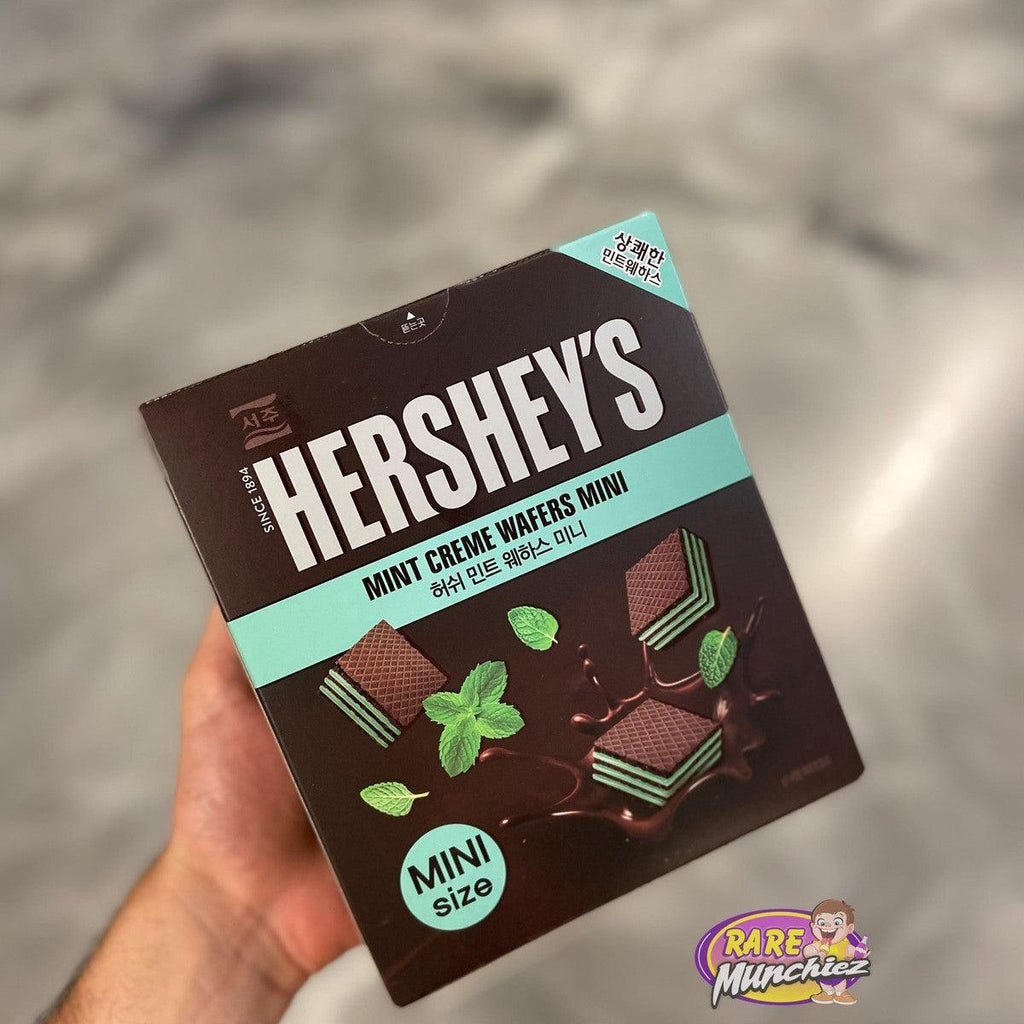 hershey's chocolate mint cream wafers mini - RareMunchiez