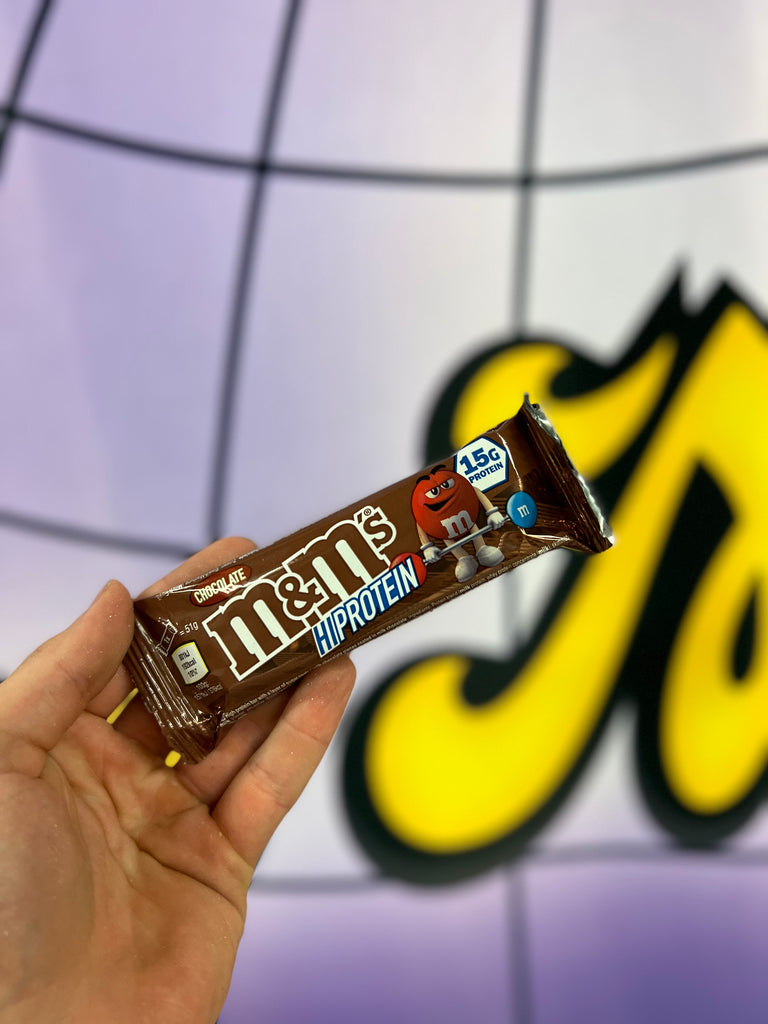 M&Ms chocolate hi protein bar