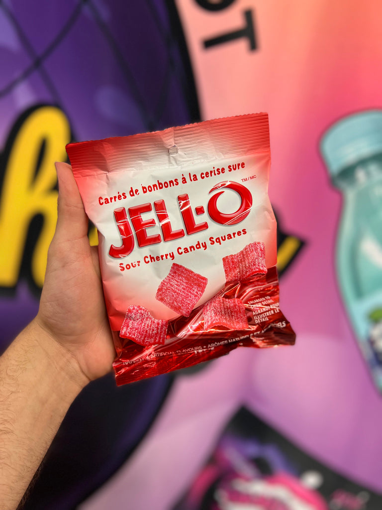 Jello sour cherry candy - RareMunchiez