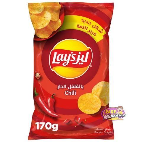 Lays Chili Large bag  “Saudi Arabia” - RareMunchiez