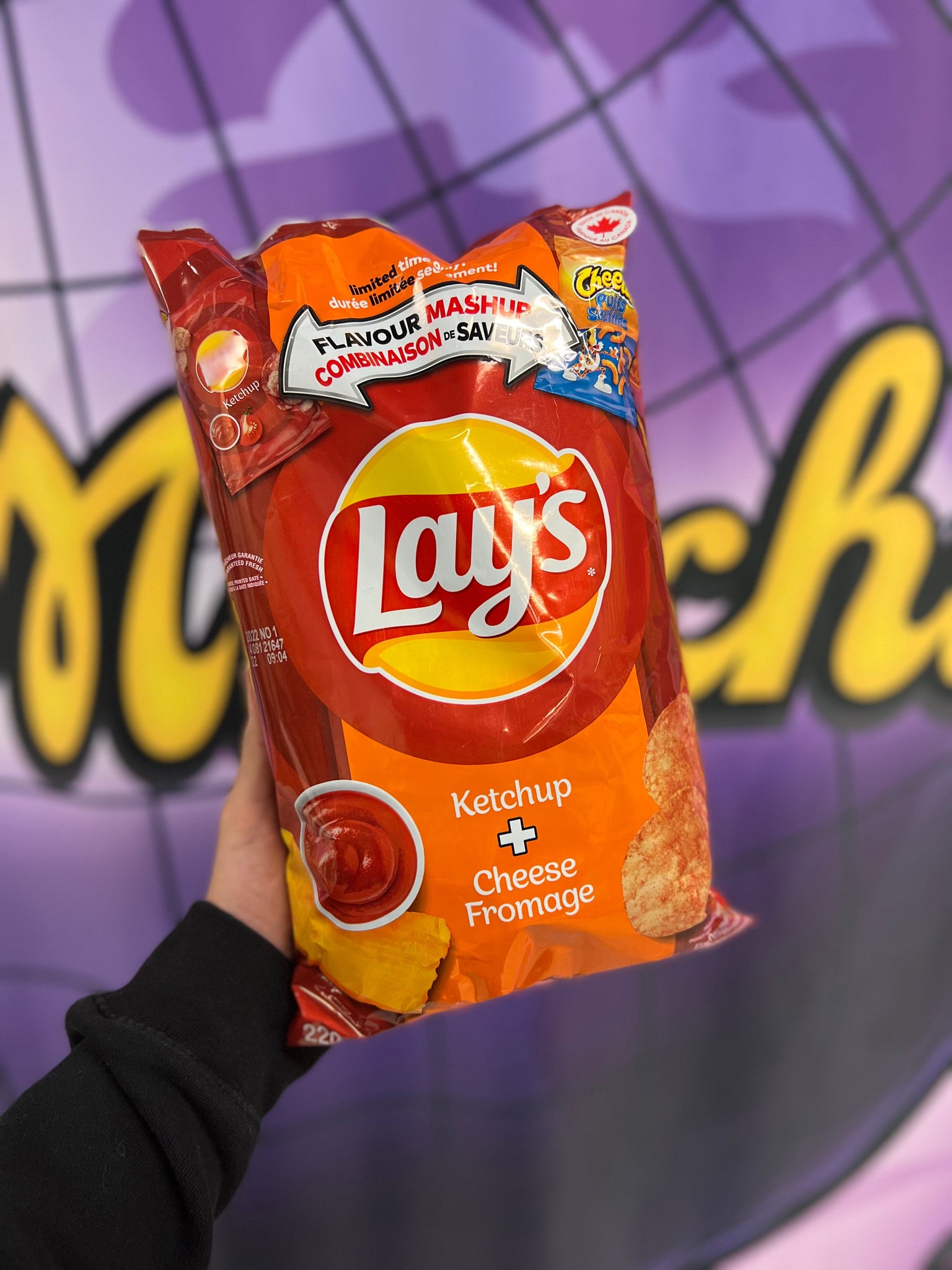 Lays ketchup + Cheese big bag “Canada” RareMunchiez