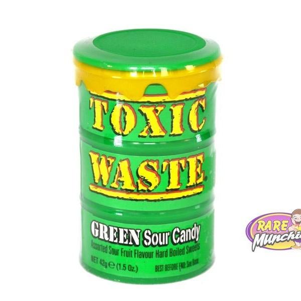 Toxic Waste Green Sour Candy - RareMunchiez